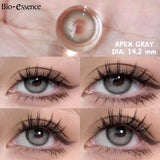Popxstar 1 Pair Korean Lenses Colored Contact Lenses with Degree Myopia Lenses Gray Lenses Graduated Contact Lenses Natural