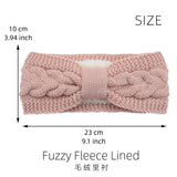 Popxstar Winter Knitted Headbands for Women Warm Woolen Knitting Ear Warmer Cross Knot Turban Headwear Girls Hair Band Hair Accessories