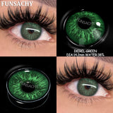 Popxstar  1pair IKEREL Color Contact Lenses for Eyes Blue/Brown/Gray/Green Softlens Natural Eye Contacts Yearly Cosmetics Pupils