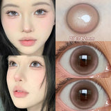 Popxstar  -Pink Contact Lenses Myopia Color Contact Lenses for Eye with Diopters Natural Grey Brown Eye Color Lenses Blue Lens 2PCS