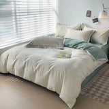Popxstar  Luxury Bedding Duvet Cover Set 400 TC Egyptian Cotton 1pc Quilt Cover and 2pc Pillowcase Soft Durable Comforter Cover All Season