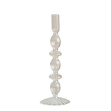 Popxstar Glass Candle Holders Nordic Decor Taper Candle Holder Candlesticks for Home Wedding Room Decoration Party Vase Home Decor