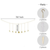 Popxstar  Home decoration background wall metal disc hanging ornaments sun moon hanging ornaments living room bedroom wall ornaments