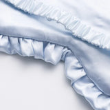Popxstar Silk Ruffle Sleep Eye Mask Soft Sleeping Eye Covers Multicolor Night Dream Blackout Eye Patches for Woman Man to Sleep Better