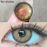 Popxstar 1 Pair Colorcon Korean Lenses Colored Contact Lenses for Eyes Green Eye Lenses Fashion Lenses Brown Contact