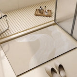 Popxstar Bathroom Carpet Toilet Foot Mats Absorbent Bathroom Mat Diatom Mud Floor Mat Non-Slip Bath Rug Toilet Doormat Quick Drying Rugs