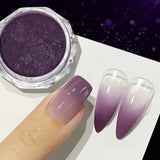 Popxstar Aurora Pearl Nude Pink White Nails Glitter Dust Chrome Moonlight White Rubbing on Powder Shell Mirror Pigment Nail Art Supplies
