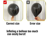 Popxstar  Black Red Theme Wedding Balloon Birthday Party Decoration Set Men's Birthday Anniversary Theme