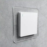 Popxstar Transparent Switch Protective Cover Socket frame Decor waterproof punch-free acrylic Panel sticker