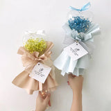 Popxstar Transparent Flower Packaging Box Heart Shape Flower Wrapping Ball Rose Bouquet Packing Material Wedding Birthday Party Decor