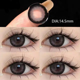Popxstar 2Pcs Blue Color Contact Lenses with Myopia Diopter High Quality Eye Contacts Beauty Pupil Makeup Yearly Use Fast Shipping