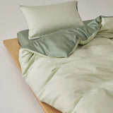 New Simple 100% Lyocell Bedding Set Solid Soft Skin-friendly Queen Duvet Cover Set with Sheets Natural Plant Fibre Quilt Cover