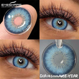 1Pair Blue Beauty Lenses Color Contacts Lenses for Eyes Brown Eye Contacts Yearly Gray Makeup Lenses For Daily Dating