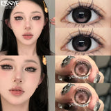 2pcs Color Contact Lenses Blue Natural Pupils High Quality Brown Circle Lense Beauty Fashion Health Lens Cosmetics Yearly