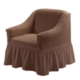 Single Seater Sofa Seater Seersucker Slipcover with Skirt Universal Stretch Sofa Couch Slipcover Easy Fitted Furniture Protector