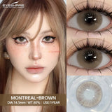 1Pair New Color Contacts Lenses Fashion Soft Blue Green Eyes Contacts Gray Beauty Pupils Brown Eyes Lenses Fast Shiping