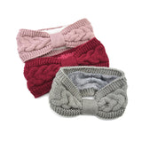 Popxstar Winter Knitted Headbands for Women Warm Woolen Knitting Ear Warmer Cross Knot Turban Headwear Girls Hair Band Hair Accessories