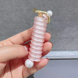 Popxstar Japanese Fashion Style Spiral Hair Tie Metal Tpu Hair Ties for Girls and Women Hair Accessories