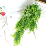 Popxstar 3/1pcs Artificial Plant Vine Home Decoration Hanging Plastic Leaf Grass Garland Outdoor Wedding Party Decorations Fake Rattan Ivy