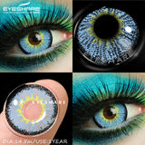 1 Pair Colored Contact Lenses for Cosplay Red Anime Eyes Lenses Halloween Blue Eyes Contact Yearly Green Beauty Lenses