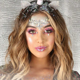 Popxstar 6Pcs Mermaid Face Jewels Gems Rhinestones Rave Eye Body Temporary Stickers Crystal Face Stickers Decorations for Festival Party