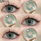 Color Contact Lens Natural Pupils Green Lens Makeup Colored Pupils Gray Contact Lenses Brown Cosmetics Natural Pupils