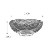 Good-looking storage basket metal iron home living room coffee table kitchen fruit vegetable hollow-out Draining rack shelf