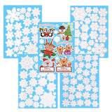 Popxstar 2025 Christmas White Snowflake Window Glass Stickers Santa Elk Wall Stickers Christmas Decorations For Home Xmas New Year Gifts