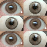Popxstar Pink Eye Color Lenses Myopia Color Contact Lenses for Eyes 2pcs/pair Natural Lenses Pupils Brown Blue Grey Fashion Lens