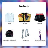 Popxstar Rumi Mira Zoey Cosplay KPop Cosplay Costume Wig HUNTR/X Uniform Women Suit Dress Halloween Party Role Playing Outfits