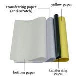 Popxstar Tattoo Transfer Paper 5/10/20pcs Master Classic 4 Layers Freehand Tattoo Transfer Machine Thermal Copier High Quality Stencil