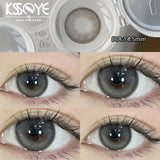 Popxstar  2Pcs Eyes Contacts Lenses for Men Women with Myopia Prescription Natural Black Color Lenses for Eyes Yearly Fast Shipping