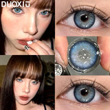 Popxstar  1 Pair Colored Contact Lenses for Eyes Blue Contacts Lenses Nature Eye Gray Pupils Brown Make up Lens Yearly Fast Shiping