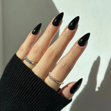 Popxstar 24pcs Press on Nails Short Almond White Press on Nails Solid Color Sweet French Tip Press on Nails Cute Nail