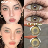 Popxstar  1Pair Soft Contact Lenses Pink Lenses Purple Eye Diameter 14.5mm sclera pupils Grey Lens Myopia Degree Beautiful Pupil