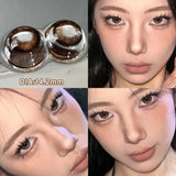 Popxstar 1 Pair Halloween Contact Lenses Beauty Eye Color Lenses Cosplay Pupils Myopia Lens with Prescription Natural Blue Lens