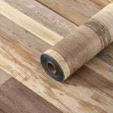 40x300cm Self-Adhesive Wood Grain PVC Stickers Thickened Waterproof Floor Wall Decals for Indoor Home Decor Easy Peel Stick