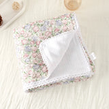 Popxstar Baby Blanket Printed Pure Cotton Baby Muslin Swaddle Blanket Breathable Newborn Quilt Soft Warm Core Children's Quilt 100*100CM
