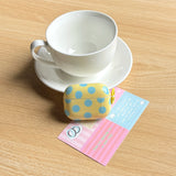 Popxstar Fashion Simple Big Pink Blue Dots Polka Point Pattern Glossy Earphone Case with Ring Cover for AirPods 1 2 3 4 Pro Pro2