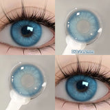 Popxstar  2PCS Silver Knight Contact Lenses for Eyes Rainbow Colored Eye Lenses Beauty Pupils Gradient Contact Lenses Optical Lens