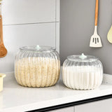 Popxstar  Halloween Candy Jar Desktop Decoration Kitchen Pumpkin Sealed Jar Moisture-proof with Lid Multifunctional Pet Food Storage Box