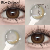 Popxstar 1 Pair Korean Lenses Colored Contact Lenses with Degree Myopia Lenses Gray Lenses Graduated Contact Lenses Natural