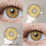Popxstar  1 pair Blue Lenses Color Contact Lenses for Eyes Gray Pupils Soft Natural Contact Lens Makeup Cosmetci Pupil Eye Lens