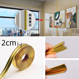 Popxstar 10Meter Household Wall Sealing Strip tape Waterproof And Antifouling Edge Banding Soft Line Self-Adhesive Wall Corner Line Waist