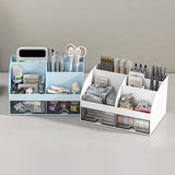 Popxstar cabin weekend inspo Office Desktop Storage Box Organizer Transparent Small Drawer Storage Cabinet Student Desk Stationery Sundries Organizer Boxes