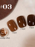 12ML Maillard Tortoise Shell Gelly Amber Gel Nail Polish Brown Nails Black Nails New Year Nails Nail Supplies