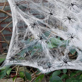 Popxstar Halloween Decoration Party Accessories Decorations for Events Scream Festa Spider Web Black Outdoor Props Haunted House Spider