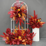 50Cm Diy Wedding Flower Wall Arrangement Supplies Silk Peonies Rose Artificial Floral Row Decor Marriage Iron Arch Backdrop Hot