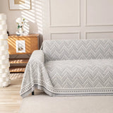 Popxstar  High-end Sense Sofa Cover Modern Simple Striped Chenille Thickened Non-slip and Scratch-resistant Home Textile Home Decoration