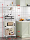 Popxstar 6/5/4/3 Layers Storage Shelves Household Trolley Standing Rack Home Bathroom Pantry Organization and Kitchen Storage Accessories